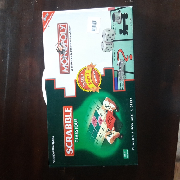 Scrabble Monopoly 2 en 1 Version Française jeux de table - Picture 2 of 5